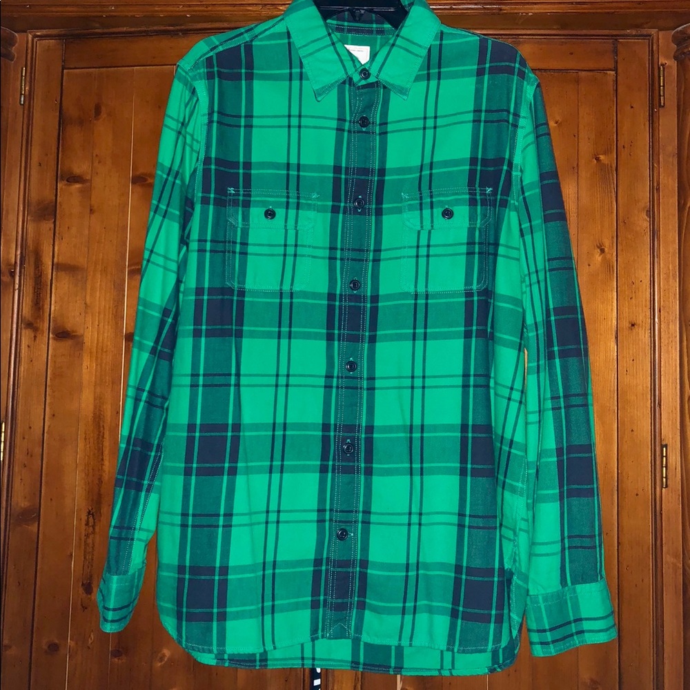 Gap Flannel/Brushed Cotton Button Down Shirt Sz L